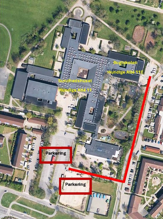 Bugtskolen parkering